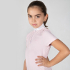 Polo de hípica rosa para niña