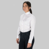 Camisa de competición ecuestre blanca