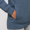 Bolsillo sudadera azul jaspeado