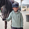Sudadera verde aloe con capucha niña