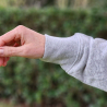 Sudadera gris para montar a caballo