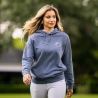 Sudadera azul con capucha