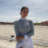 polo gris de equitación