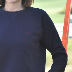 Sudadera azul mujer