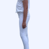 Pantalón de concurso de equitación blanco para niñas