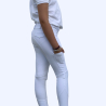 Pantalón de concurso de equitación blanco para niñas