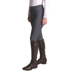 Leggings de montar a caballo gris oscuro Zanahoria Equitación