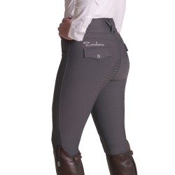 Pantalones de montar grises oscuros Zanahoria Equitación