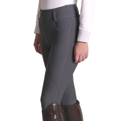 Pantalones para amazona color gris oscuro