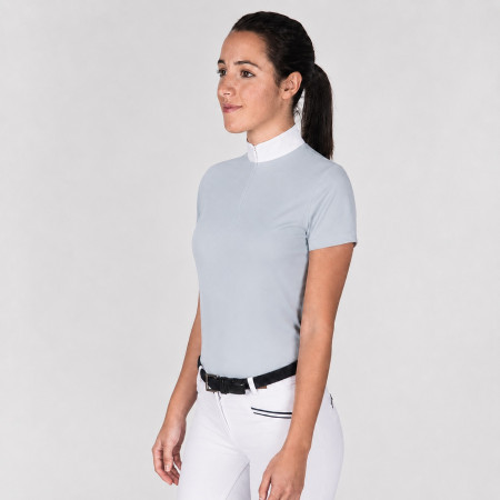 Polo de concurso de hípica color gris