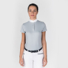 Polo concurso hípica gris